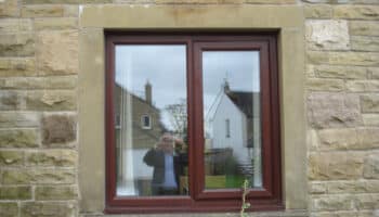 dark pvc window