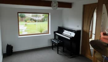 Garage Conversion to Music Room