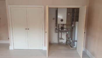 Double Garage Conversion Internal Utility