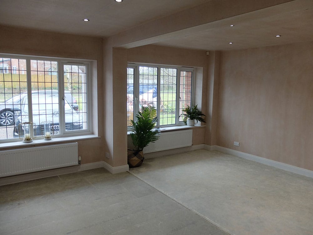 Double Garage Conversion Into Family Room Lancashire More Living