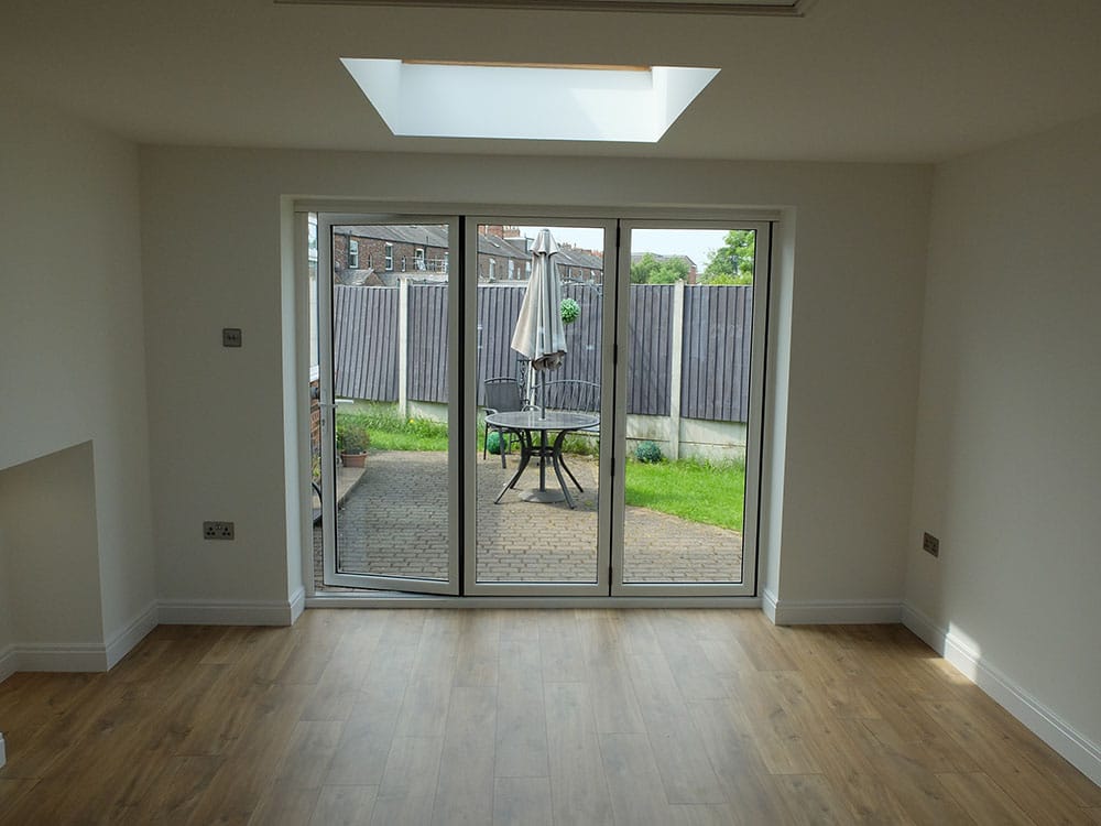 Double Garage Conversion In Urmston Manchester More Living Space